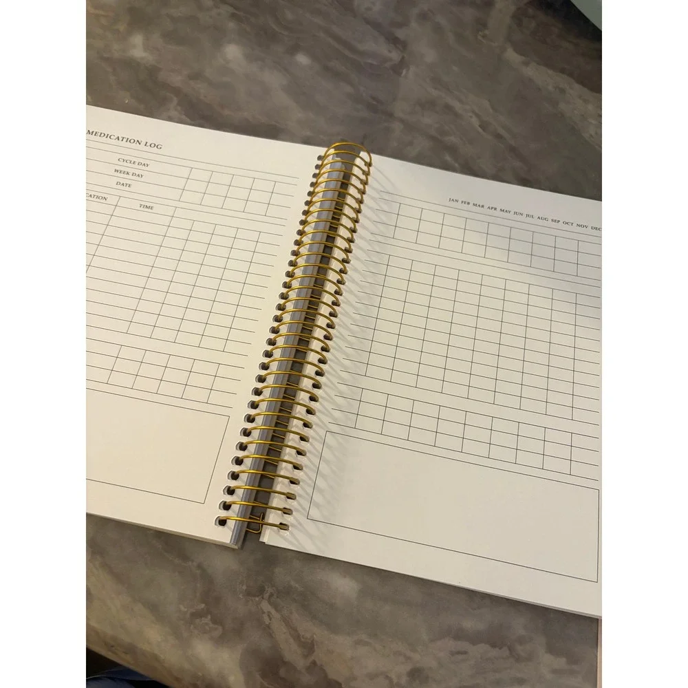 By Psalm Baby Dust IVF Journey Planner Gold Spiral‎ Bound Tabs